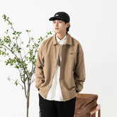 Unisex Jacket Loose Lapels Coach Jacket Men's Cargo Coat